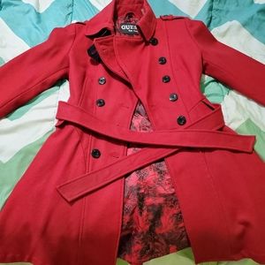 Guess Pea Coat w/ matching hat (hat not Guess)